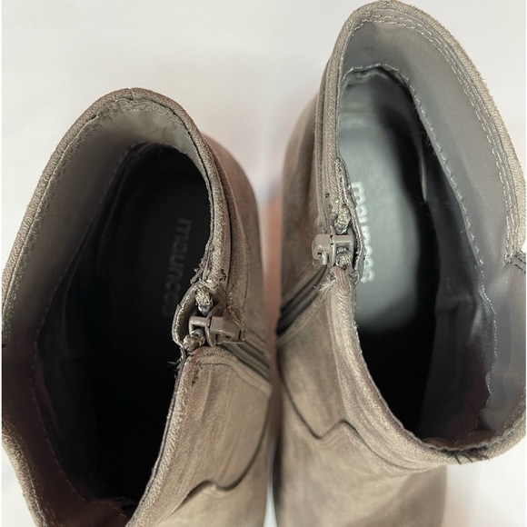 Maurices Rachel Gray faux suede wedge boho bootie boot women’s size 7 - Picture 14 of 17